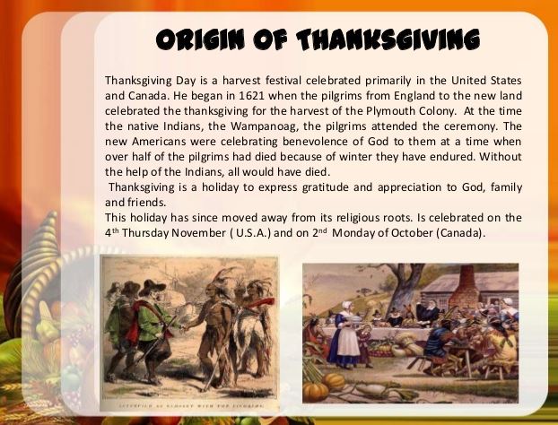 Origin of Thanksgiving- When was the First Thanksgiving